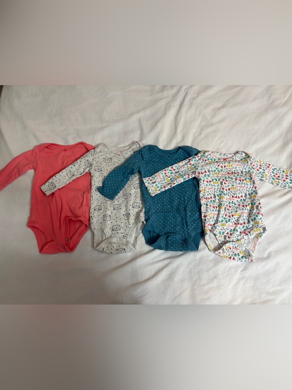 Carters Simple Joy Long-Sleeve One-Piece Bodysuit Bundle